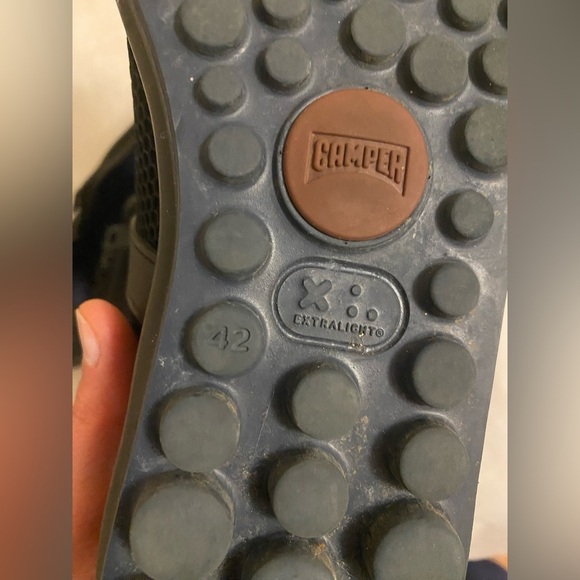 Camper Black and Blue Mesh Slip-On Shoes - Picture 6 of 8